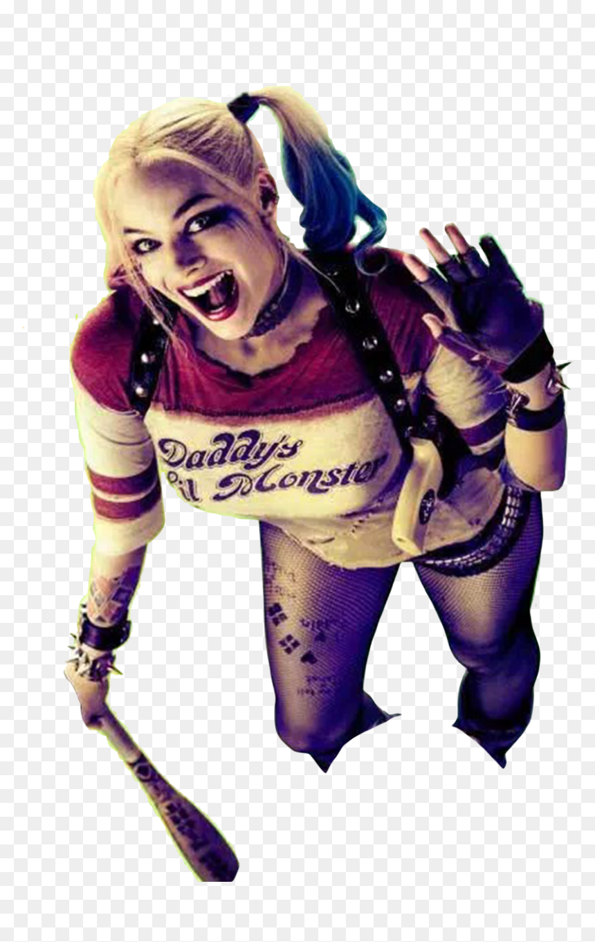 Harley Quinn Transparent Png - Margot Robbie Harley Quinn Transparent, Png Download - harley quinn png