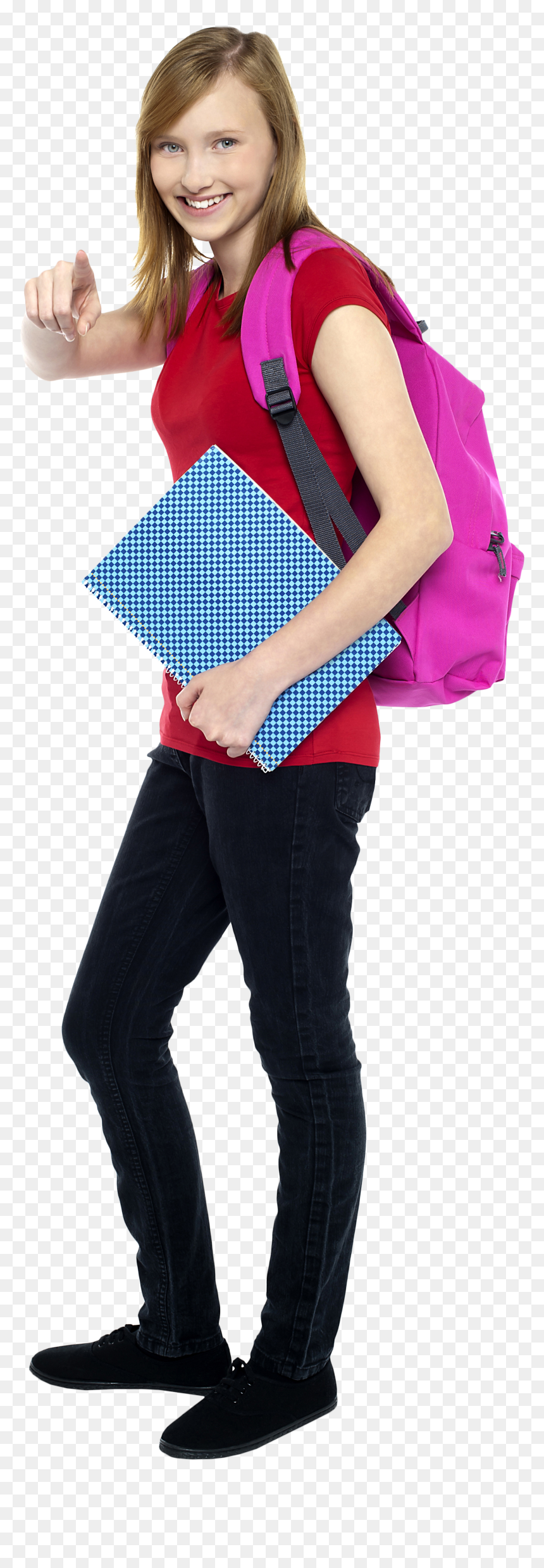 Young Girl Student Png Image - Student College Girl Png, Transparent Png - student png