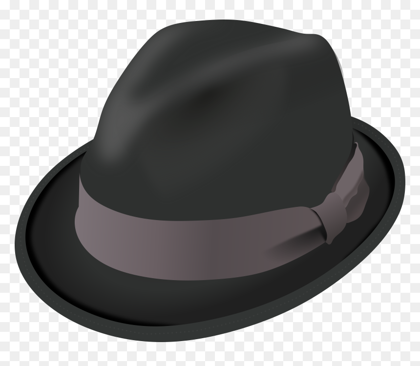 Trilby Hat Clip Arts - Fedora Hat Clip Art, HD Png Download - graduation hat png