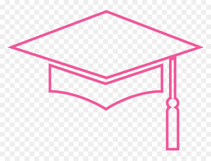Graduation Hat Pink Clipart, HD Png Download - graduation hat png