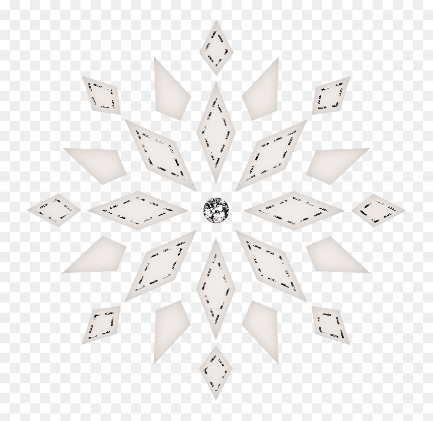 Shiny White Snowflake Png Download - Village Of New Lenox Logo, Transparent Png - white snowflake png