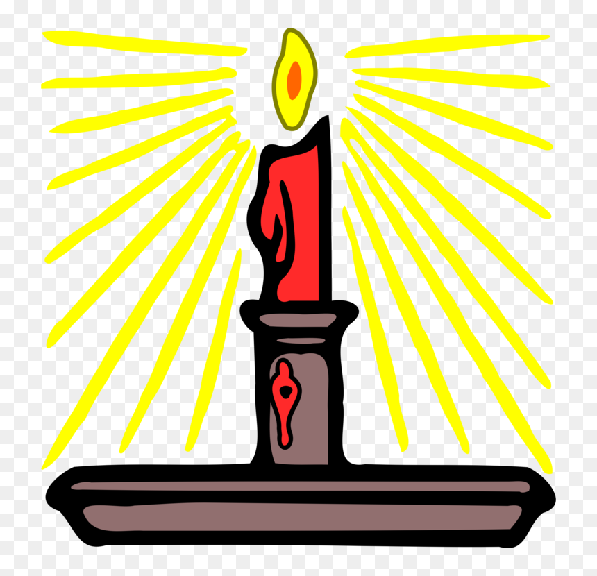 Area,text,artwork - Candle With Light Clipart, HD Png Download - light rays png
