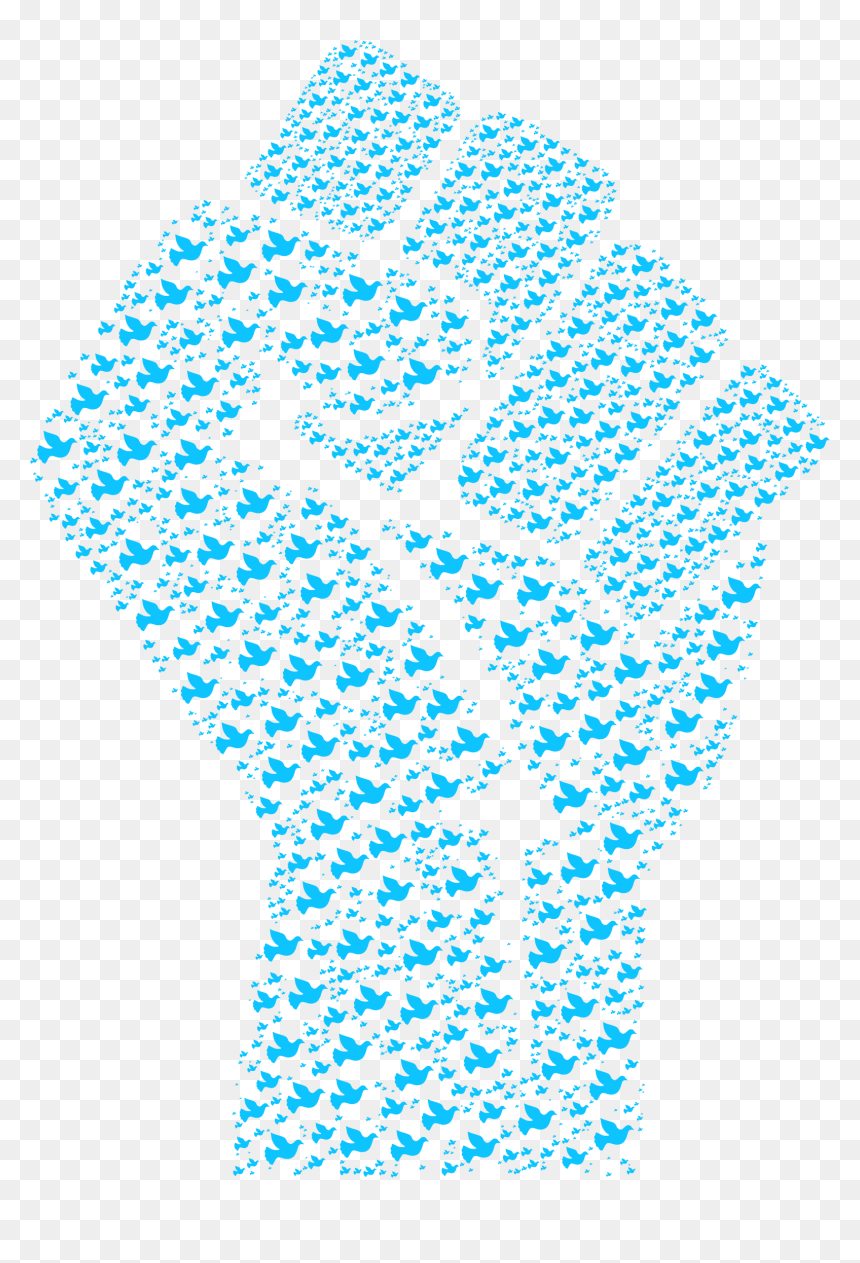 Fistful Of Doves Clip Arts - Fist Empowerment Png, Transparent Png - doves png