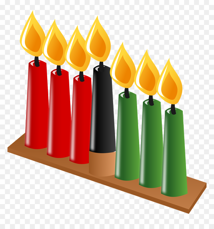Kwanzaa Candles Clipart, HD Png Download - candle flame png