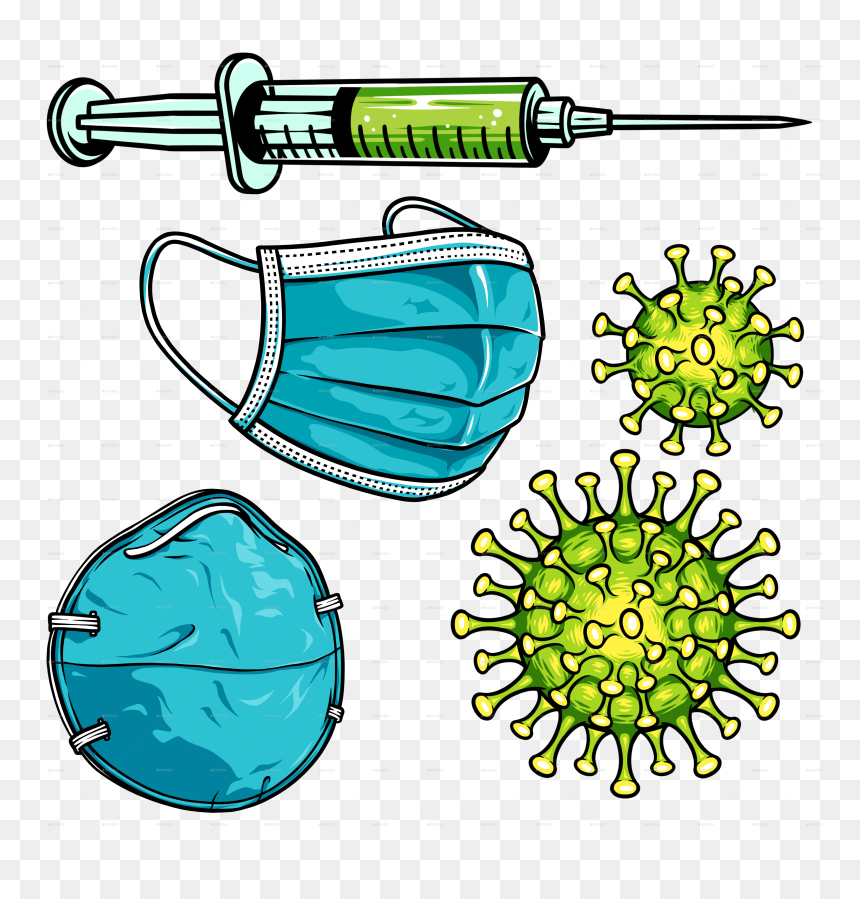 Corona Png With Mask, Transparent Png - syringe png
