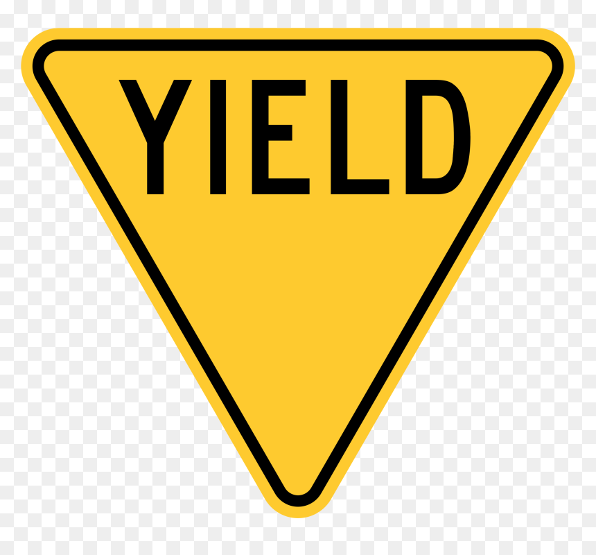 United States Sign - Clip Art Yield Sign, HD Png Download - no sign transparent png