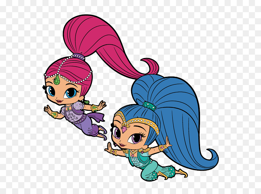 Shine Shimmer, Shine - Shimmer And Shine Blue, HD Png Download - shimmer and shine png