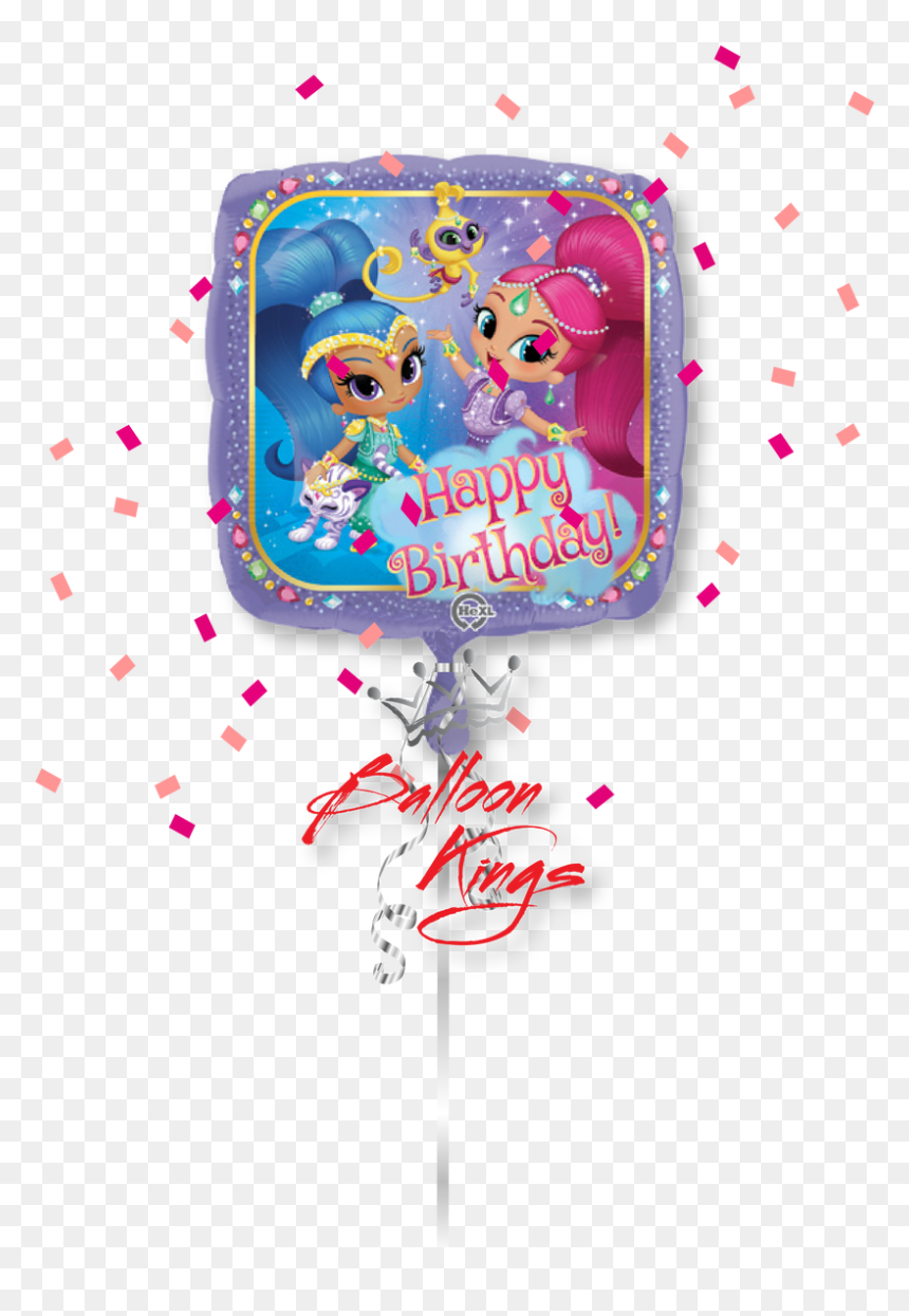 Shimmer And Shine Square - Balloon, HD Png Download - shimmer and shine png