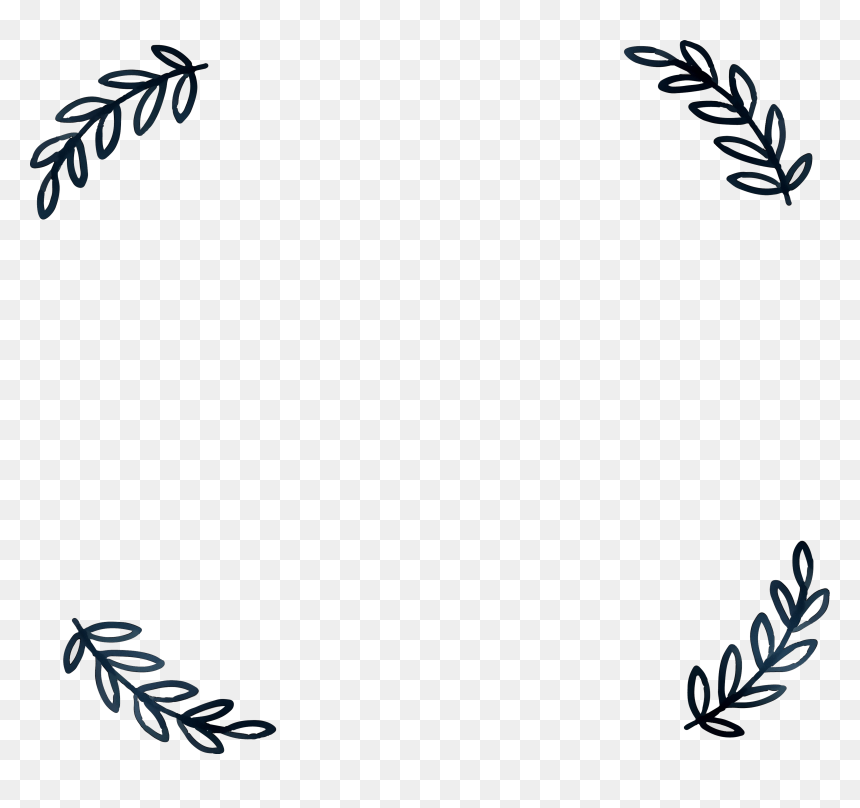 Etsy Vintage Product Logo Clip Art - Leaf Border Black And White, HD Png Download - etsy logo png