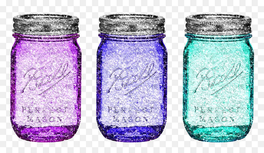 Glass Bottle, HD Png Download - mason jar png