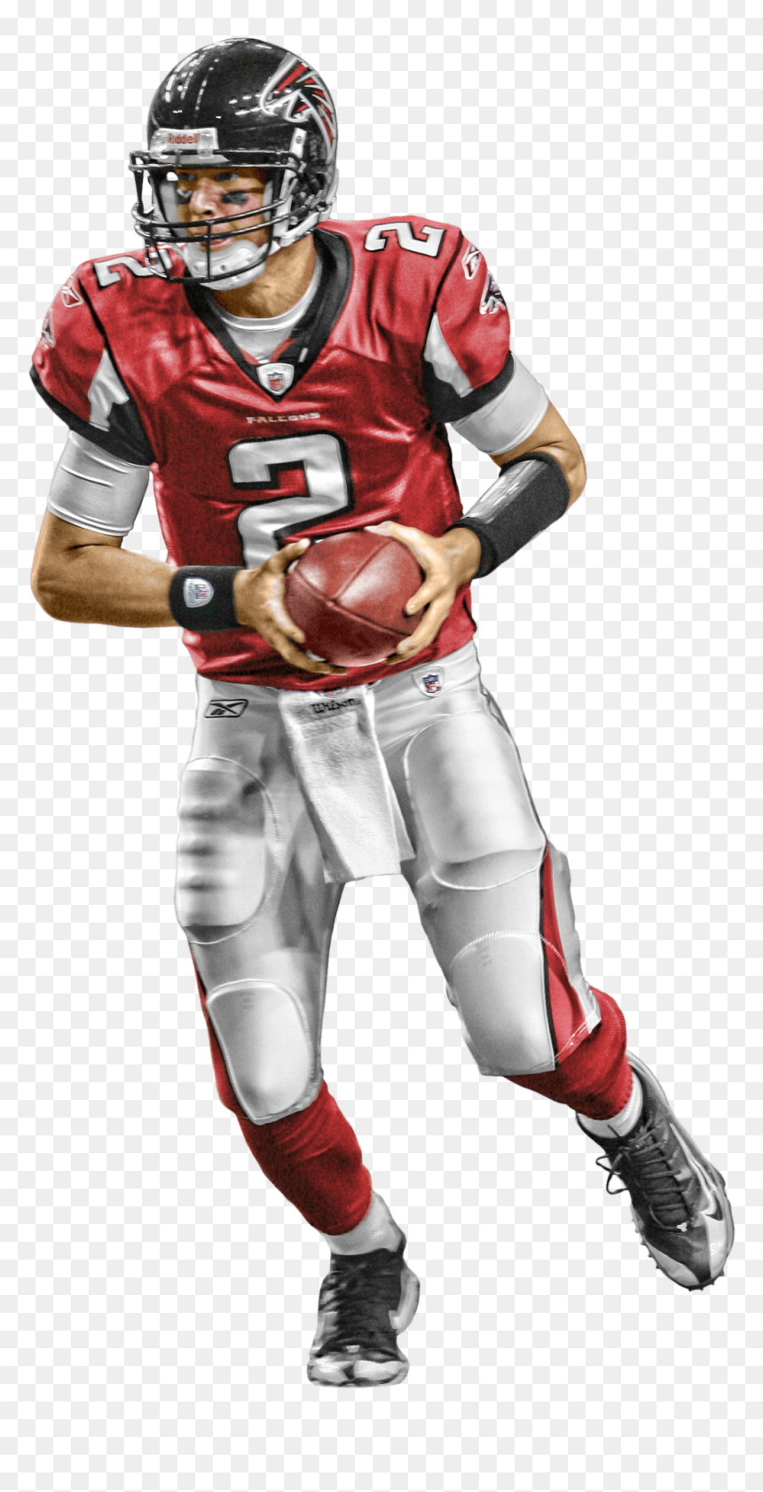 Atlanta Falcons Player Running Clip Arts - American Football Player Png, Transparent Png - atlanta falcons logo png