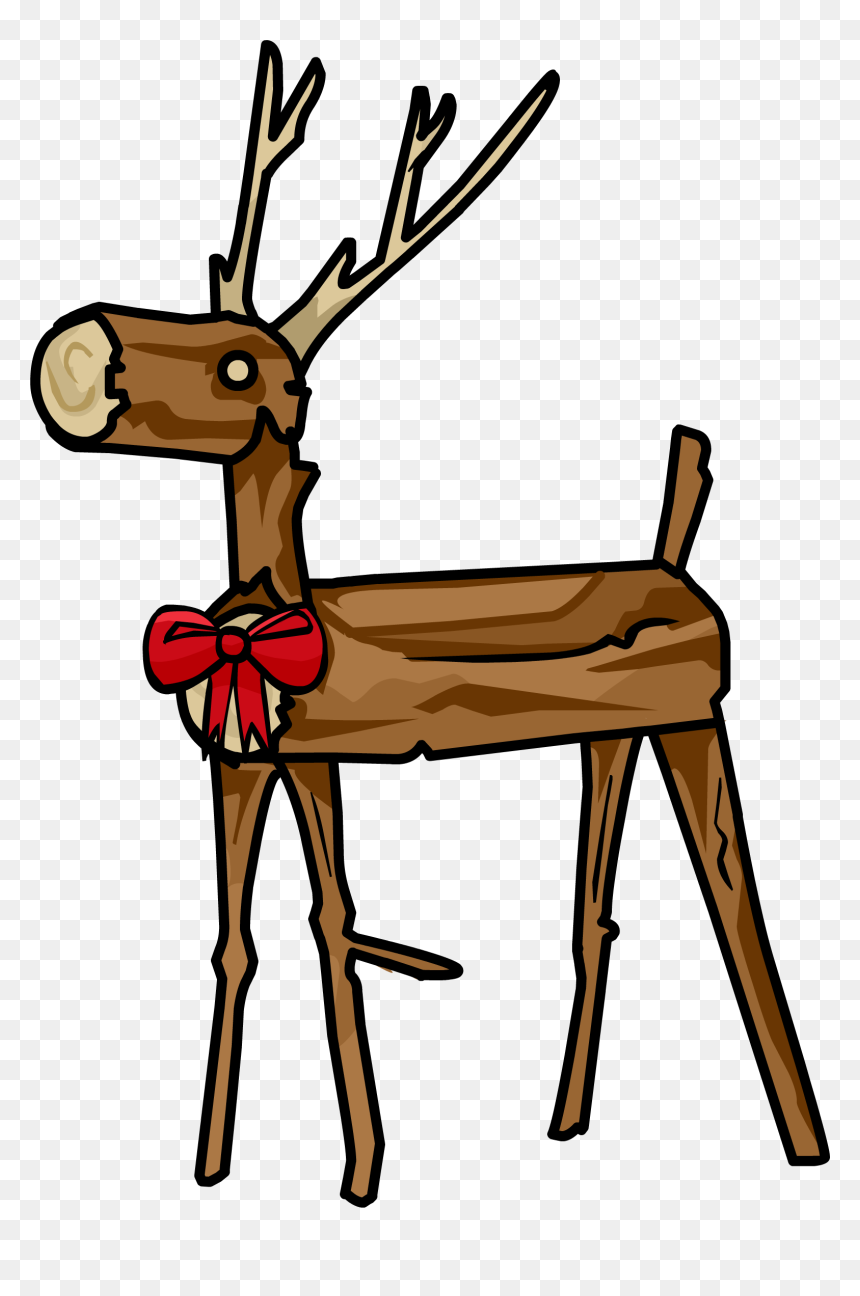 Wooden Reindeer Clipart , Png Download - Wooden Reindeer Png, Transparent Png - reindeer png