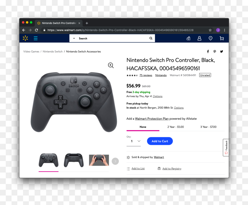 Game Controller, HD Png Download - walmart png