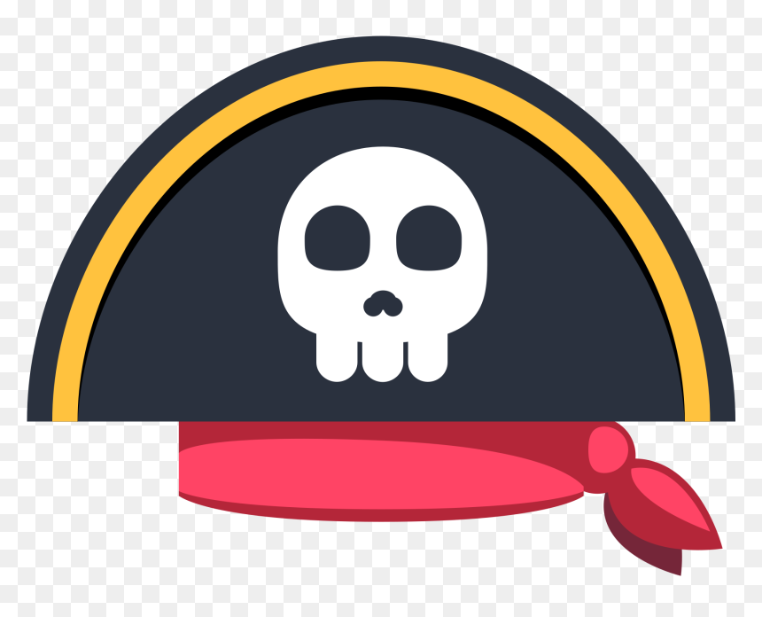 Pirates Hat Cartoon Png , Png Download - Transparent Cartoon Pirate Hat, Png Download - pirate hat png