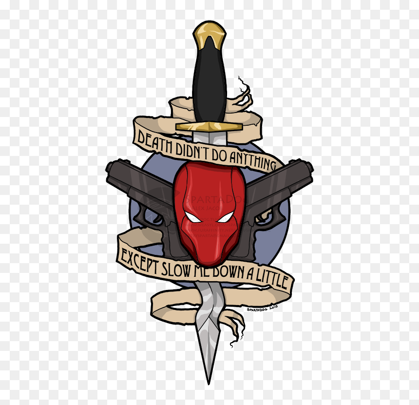 [t-shirt Design] Death Didn"t Do Anything - Transparent Red Hood Comic, HD Png Download - jason png