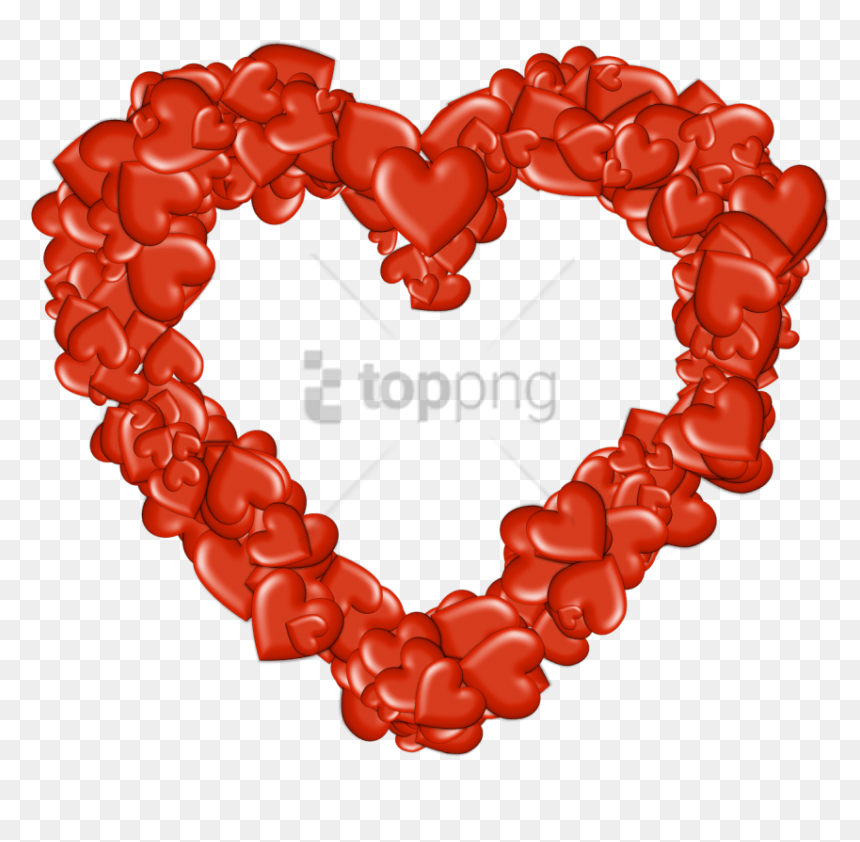 Free Png Download Heart Made Of Hearts Png Images Background - Portable Network Graphics, Transparent Png - corazones png