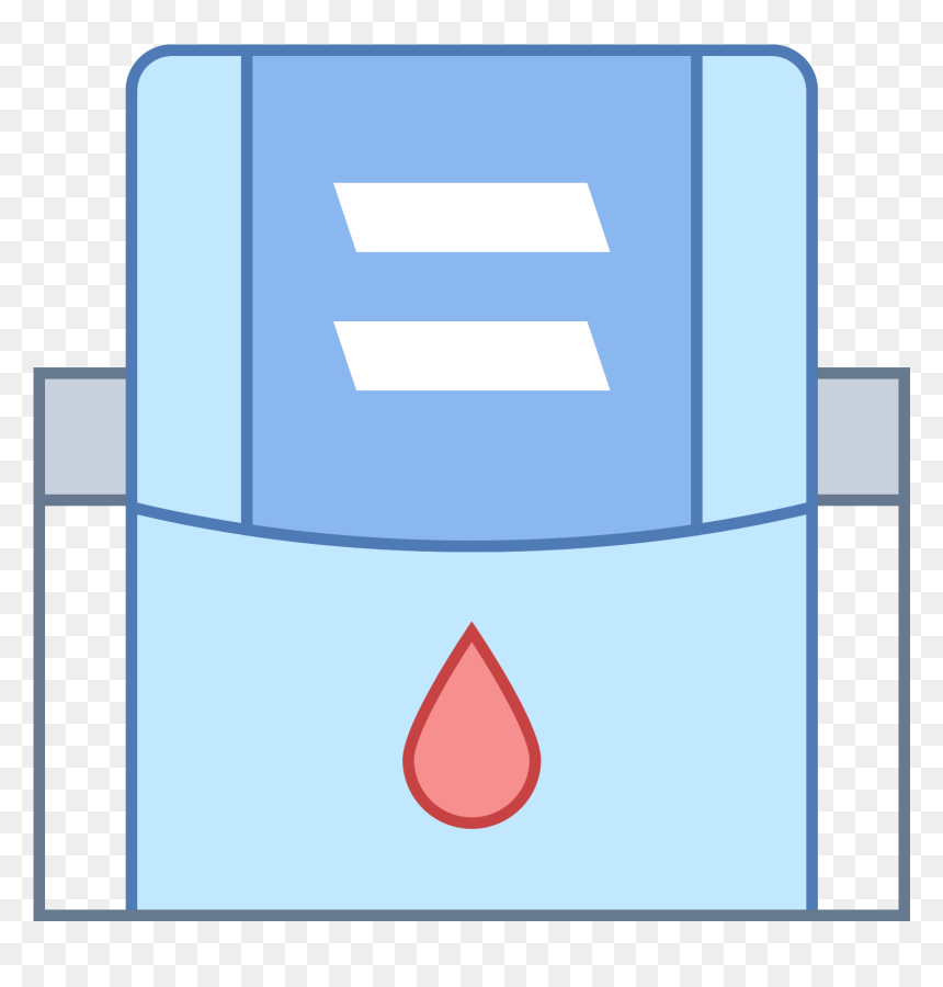 This Looks Like A Square With A Drop Of Blood In The - Icon, HD Png Download - blood drop png