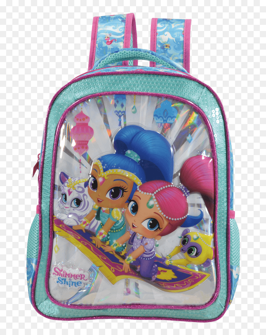 Mochila 14 Shimmer & Shine Magic Carpet - Mochila De Rodinha Shimmer E Shine, HD Png Download - shimmer and shine png
