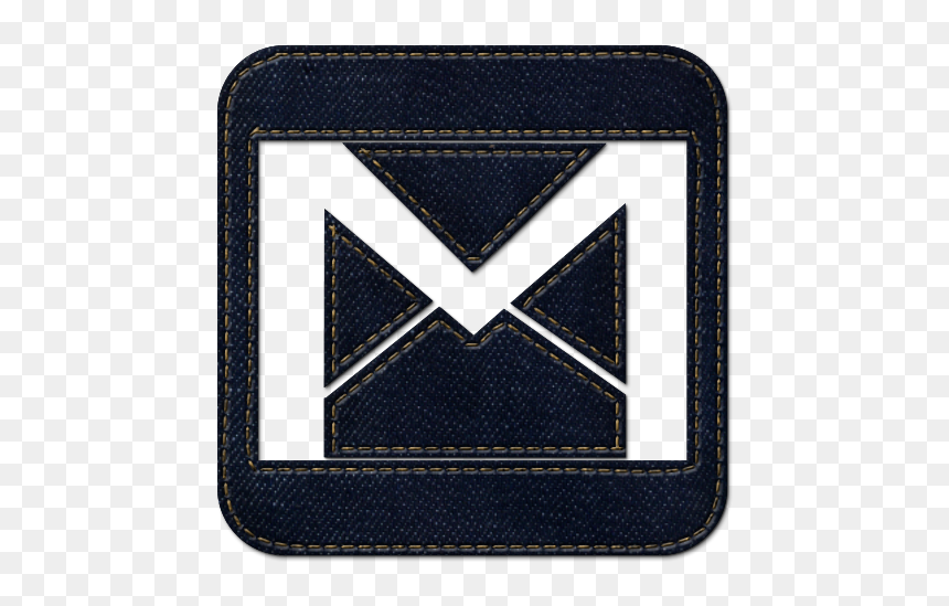 Social, Logo, Jean, Gmail, Square, Denim Icon - Gmail Dark Icon, HD Png Download - gmail icon png