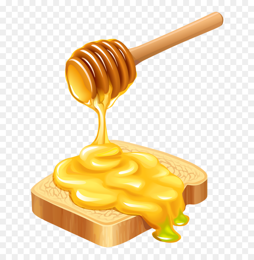 Honey Clipart Food - Honey Comb Clip Art, HD Png Download - honey png