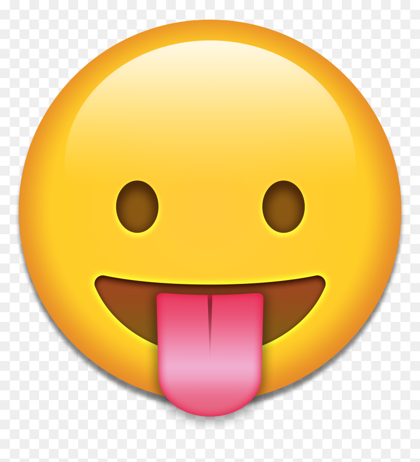 Art Emoji Smiley Sticker Clip Art - Transparent Emoji With Tongue Out, HD Png Download - tongue png