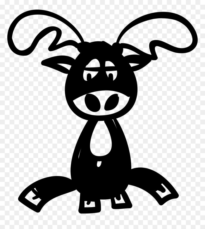 Cartoon Reindeer, HD Png Download - reindeer png