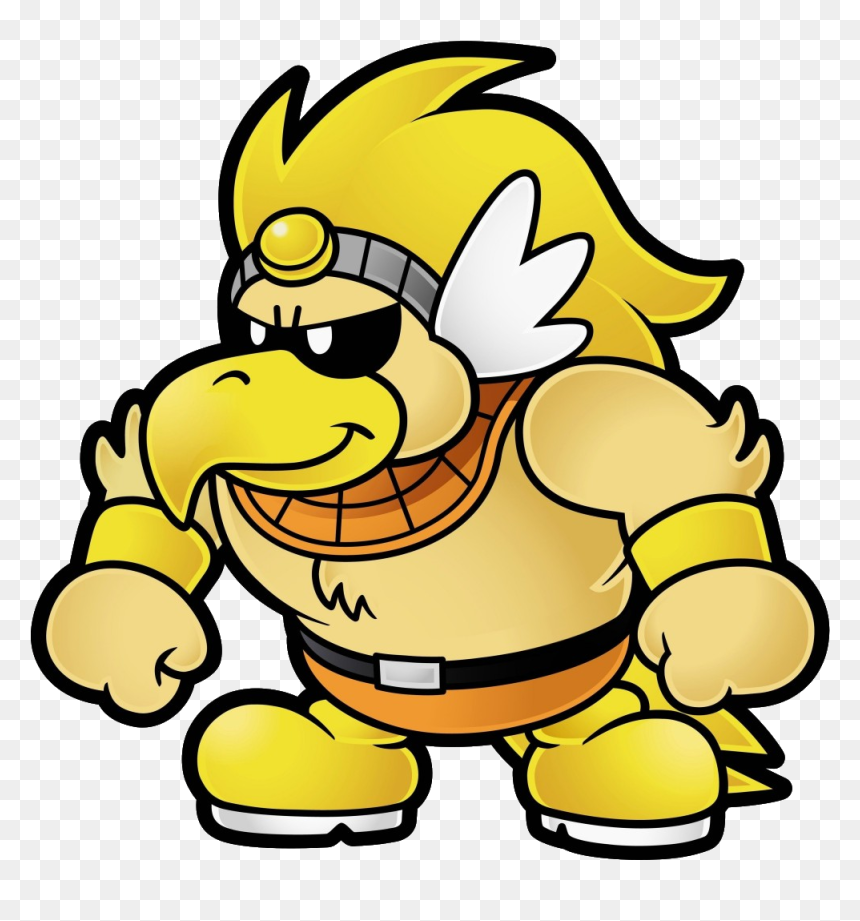 Rawk Hawk Png - Paper Mario The Thousand Year Door Characters, Transparent Png - hawk png