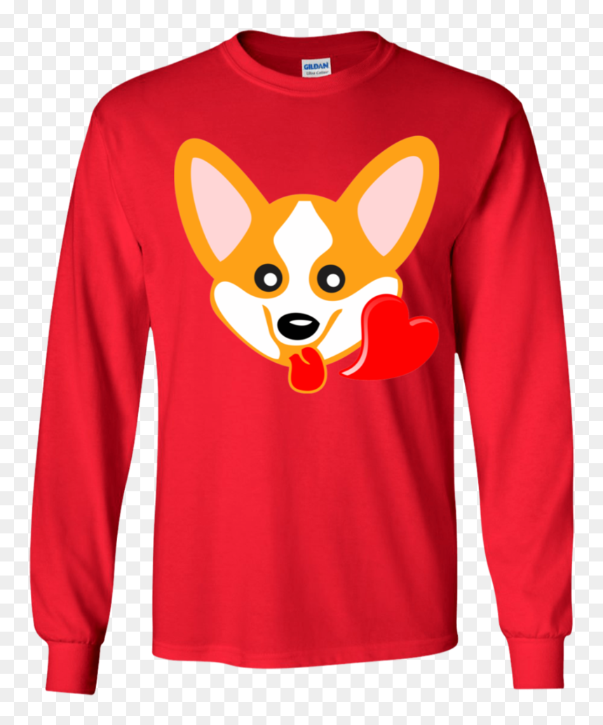 Corgi Emoji T Shirt Funny Heart Eyes Emoji Youth Ls - Minnesota Wisconsin Im With Stupid, HD Png Download - heart eyes emoji png