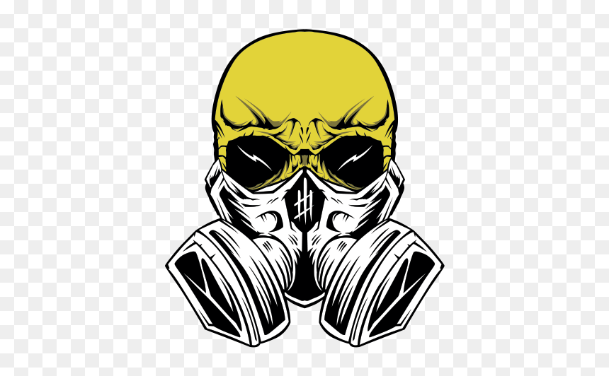 Skull With Gas Mask Png - Skull With Gas Mask, Transparent Png - gas mask png