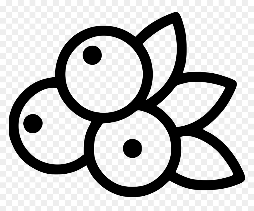 Blueberry - Blueberry Icon Black And White, HD Png Download - blueberry png