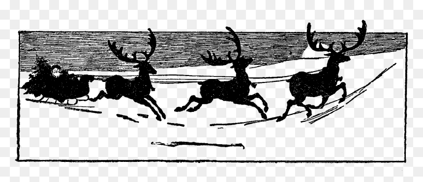 Santa Claus's Reindeer, HD Png Download - reindeer png