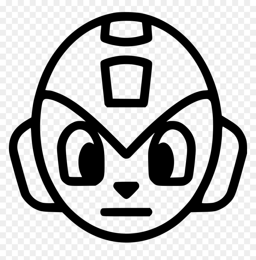 Megaman - Icon Black Png Megaman, Transparent Png - megaman png