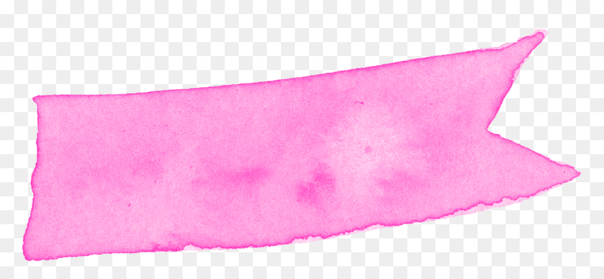 Pink Watercolor Ribbon Png, Transparent Png - pink png