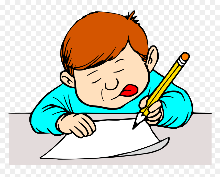 Thumb Image - Clip Art Student Writing, HD Png Download - writing png