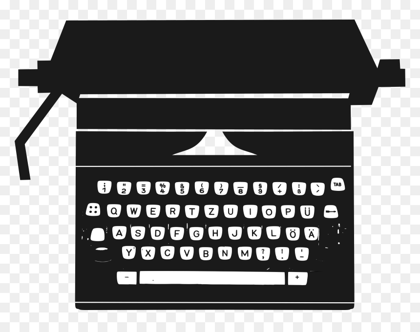 Type Writer Clip Arts - Typewriters Clipart, HD Png Download - writing png