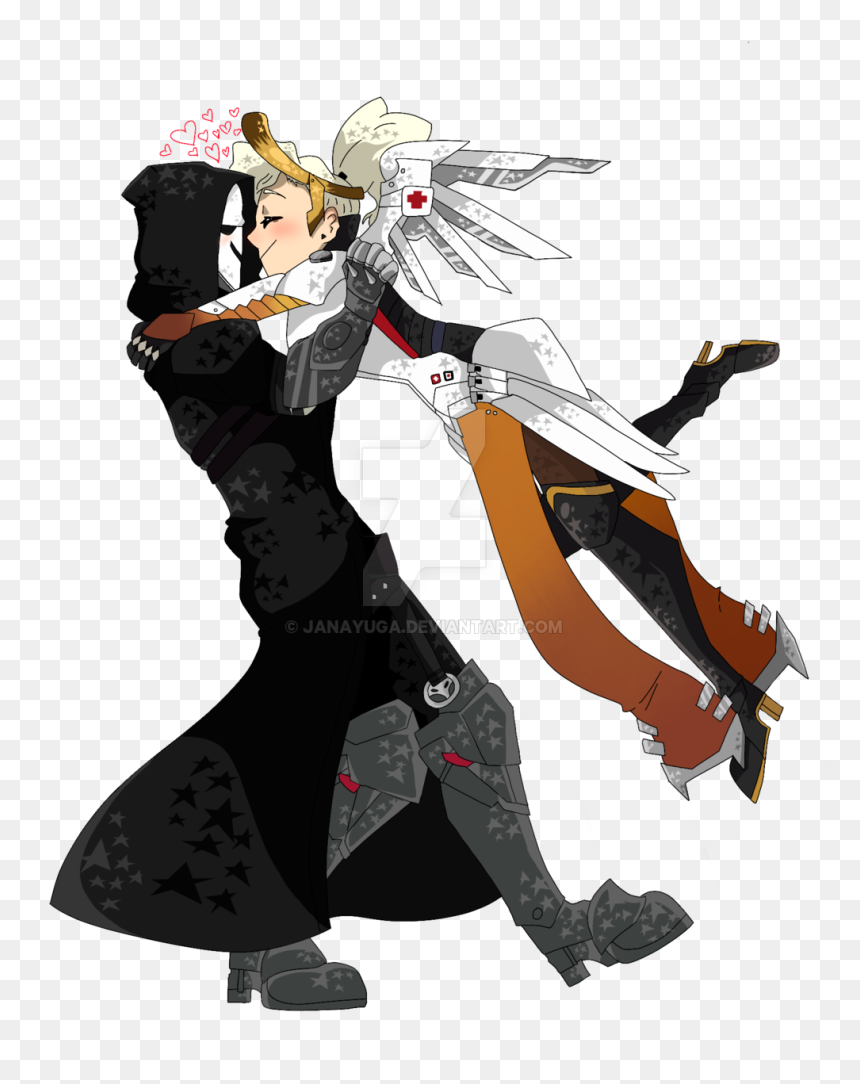 Transparent Overwatch Reaper Png - Reaper X Mercy Overwatch, Png Download - mercy png