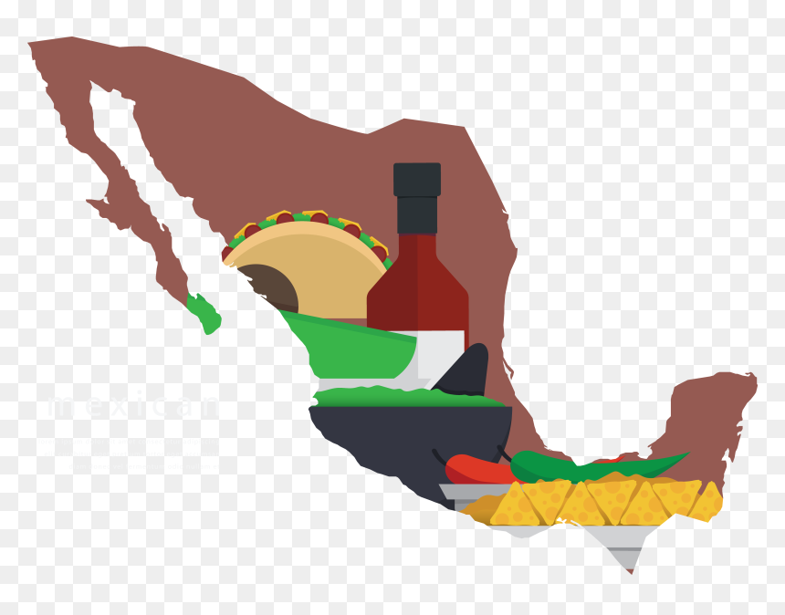 Mexico Silhouette At Getdrawings - Vector Mexico Flag Png, Transparent Png - mexico flag png