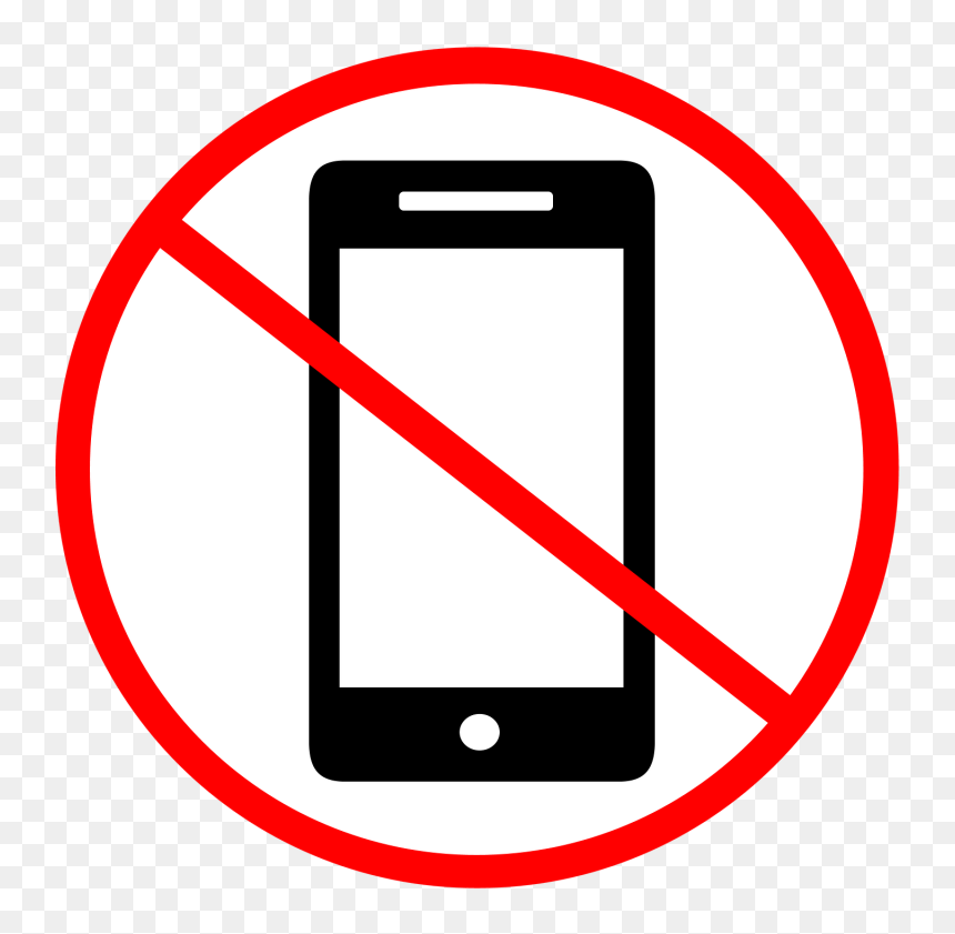 No Phone Sign, HD Png Download - cellphone png