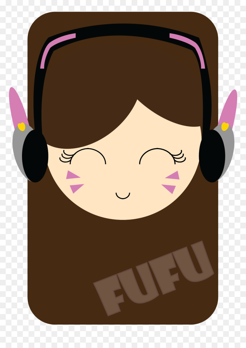 Fufu-dva - Cartoon, HD Png Download - dva png