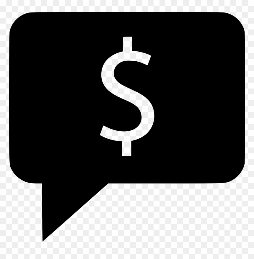 Dollar Sign Chat Bubble Comments - Icon, HD Png Download - chat bubble png