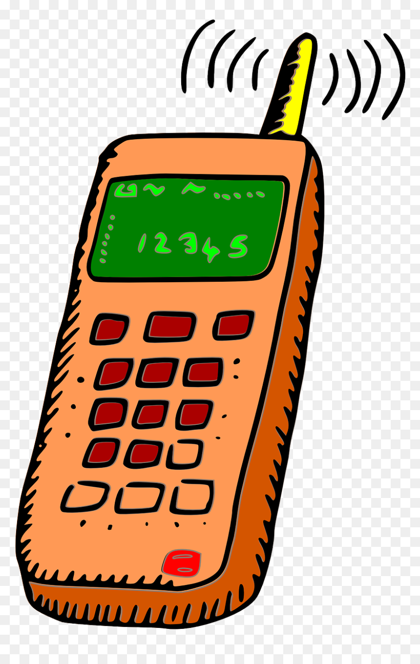 Mobile Phone Clipart, HD Png Download - cellphone png
