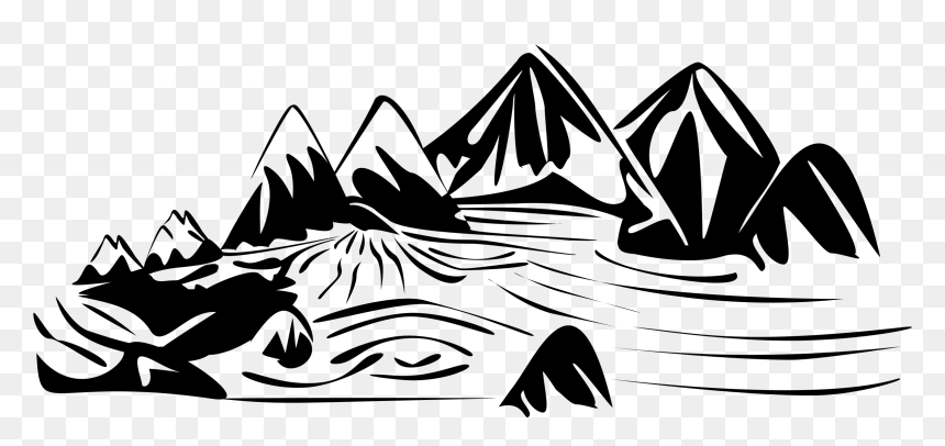 Views Clipart Black And White, HD Png Download - river png