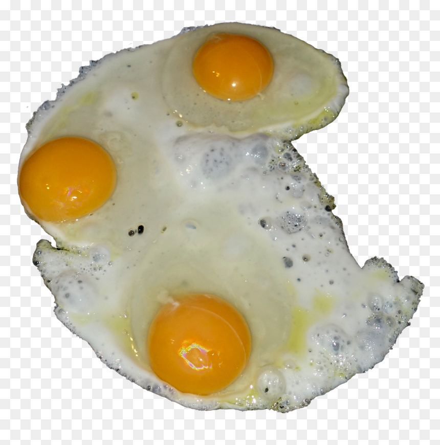 3 Fried Eggs - Fried Egg, HD Png Download - eggs png