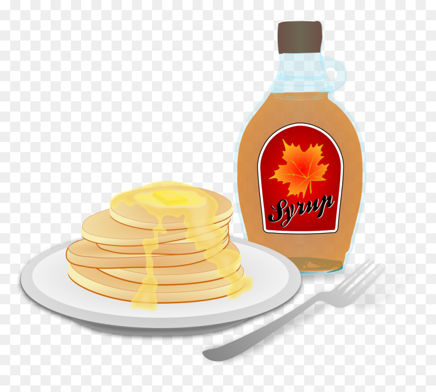 Pancake And Syrup Clipart, HD Png Download - pancakes png