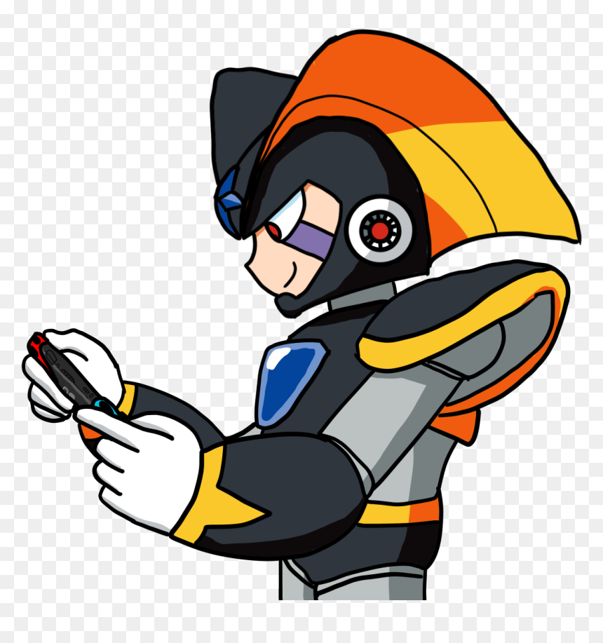 Image - Mega Man Bass No Helmet, HD Png Download - megaman png