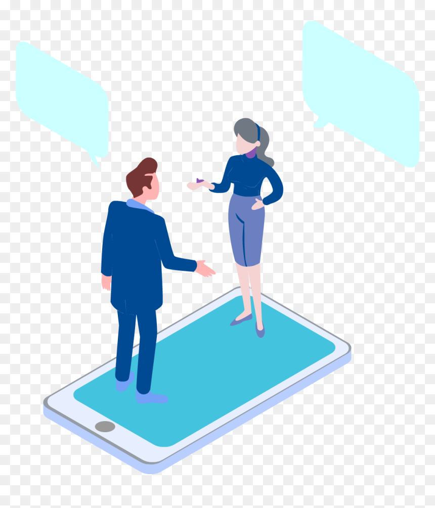 Chat Bubble Digital Landing Graphic, HD Png Download - chat bubble png