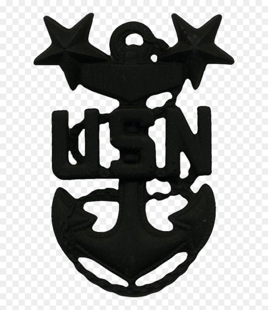 Cap Device Of A United States Navy Master Chief Petty - Navy Senior Chief .png, Transparent Png - master chief png