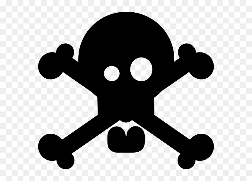 Black Skull And Crossbones Clip Art At Clker - Human Skull Symbolism, HD Png Download - skull and crossbones png