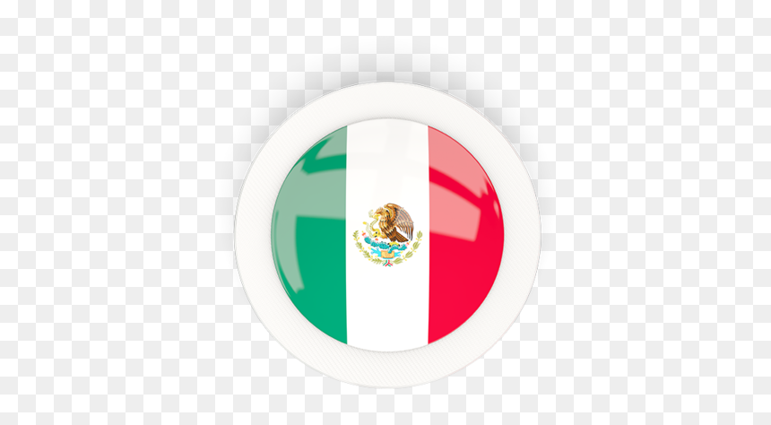 Round Carbon Icon - Mexico Flag, HD Png Download - mexico flag png