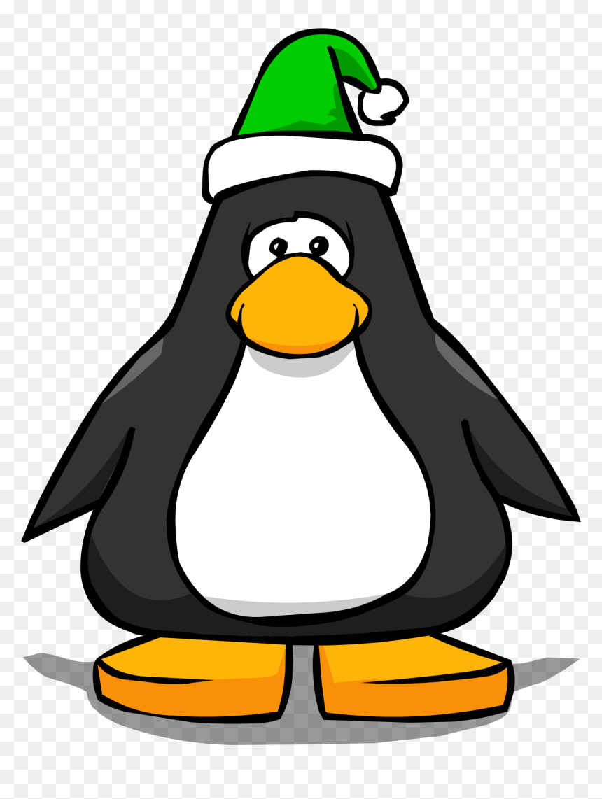 Elf Hat From A Player Card - Penguin With Top Hat, HD Png Download - elf hat png